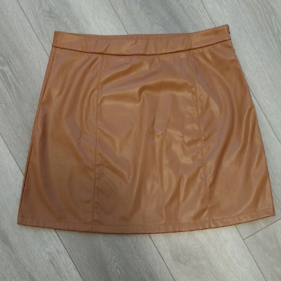 SHEIN Dresses & Skirts - SHEIN Tan A-Line Mini Skirt for Casual Wear